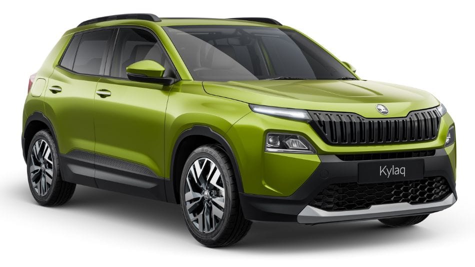 Skoda Kylaq front quarter